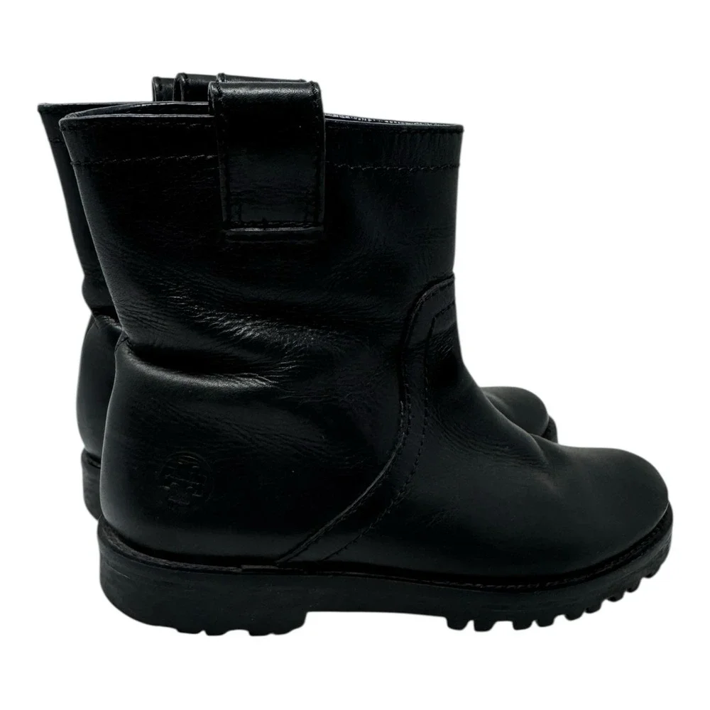 🖤Tory Burch 🤑Y2K Revival Platform‎ Chunky GrungeMoto Leather Boot 5.5
